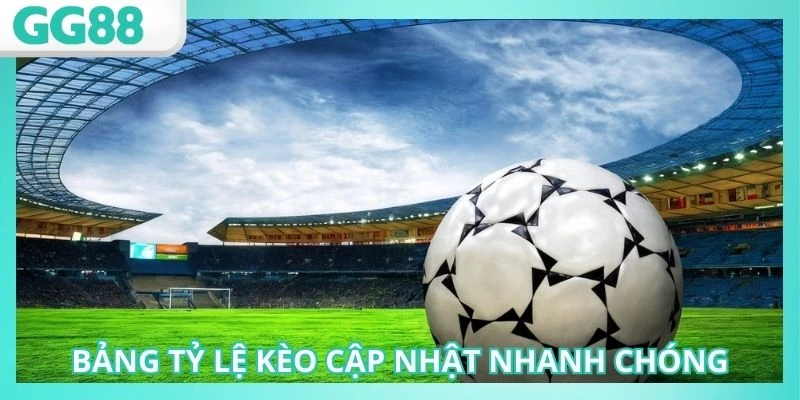 Bảng tỷ lệ kèo GG88 mới nhất được cập nhật nhanh chóng